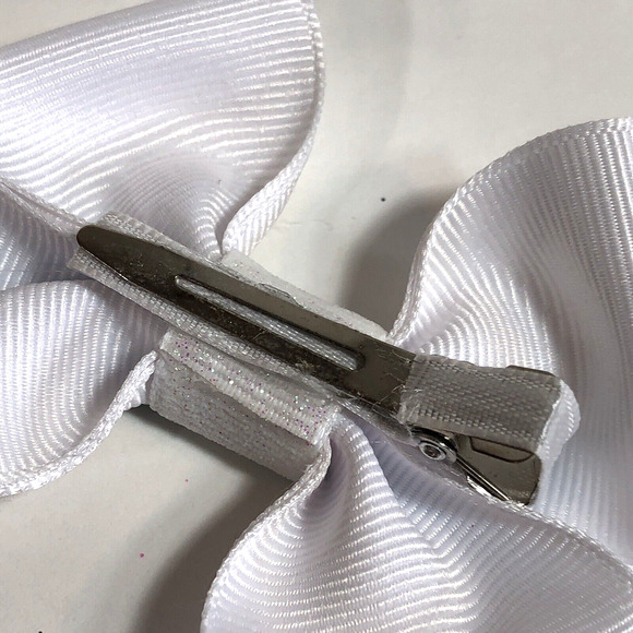 Hair Clip Barrette Lot Ribbon Bow New Coquette Pink Yellow White Lemon Flower - Picture 9 of 10